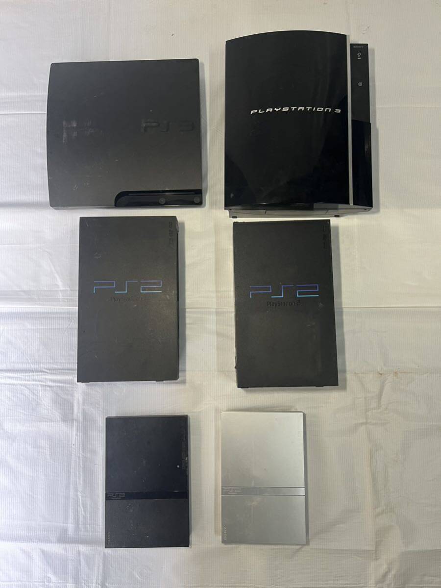 SONY ソニー PlayStation PS3本体厚型 初期型 PS2本体 ジャンク品 6点