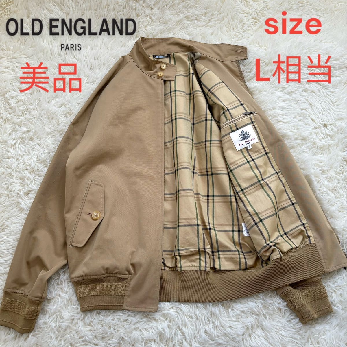 美品OLD ENGLANDオールドイングランド　スイングトップ ブルゾン ジャケット　サイズ40 L相当