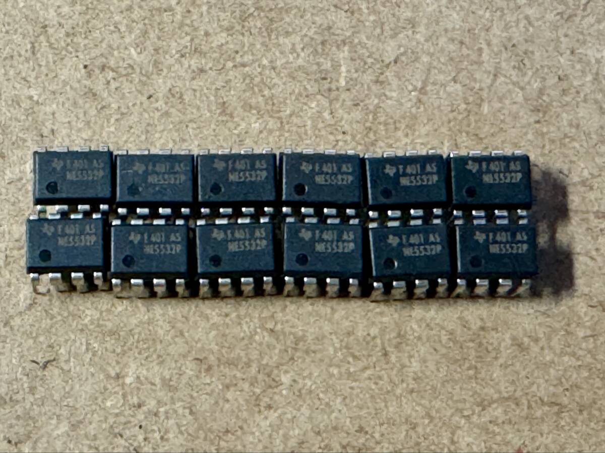  new goods / unused! Portugal made!Texas Instruments NE5532P/Dual Low Noise Opamp 12 piece set!!