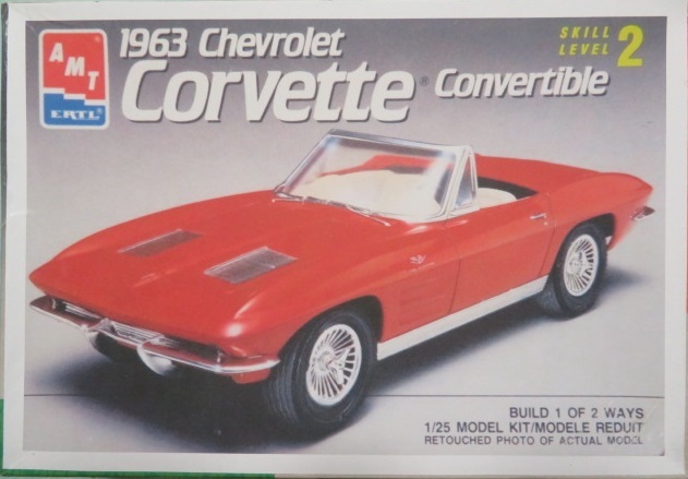 プラモデル 1/25 amt/ERTL 6774 - '63 Corvette Convertible_画像1