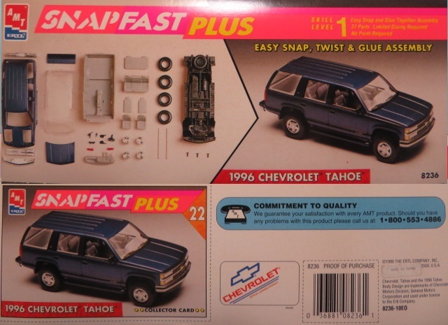 プラモデル 1/25 amt/ERTL 8236 - 1996 Chevrolet Tahoe_画像2