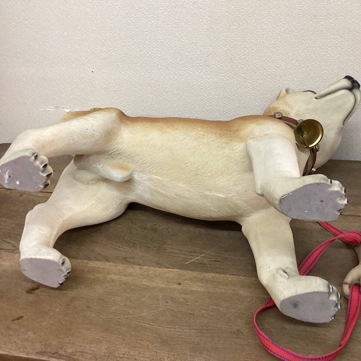 ドッグオーナメント オブジェ リアル 犬の置物 樹脂製 柴犬57cm ゆうパック160サイズ発送 _画像6