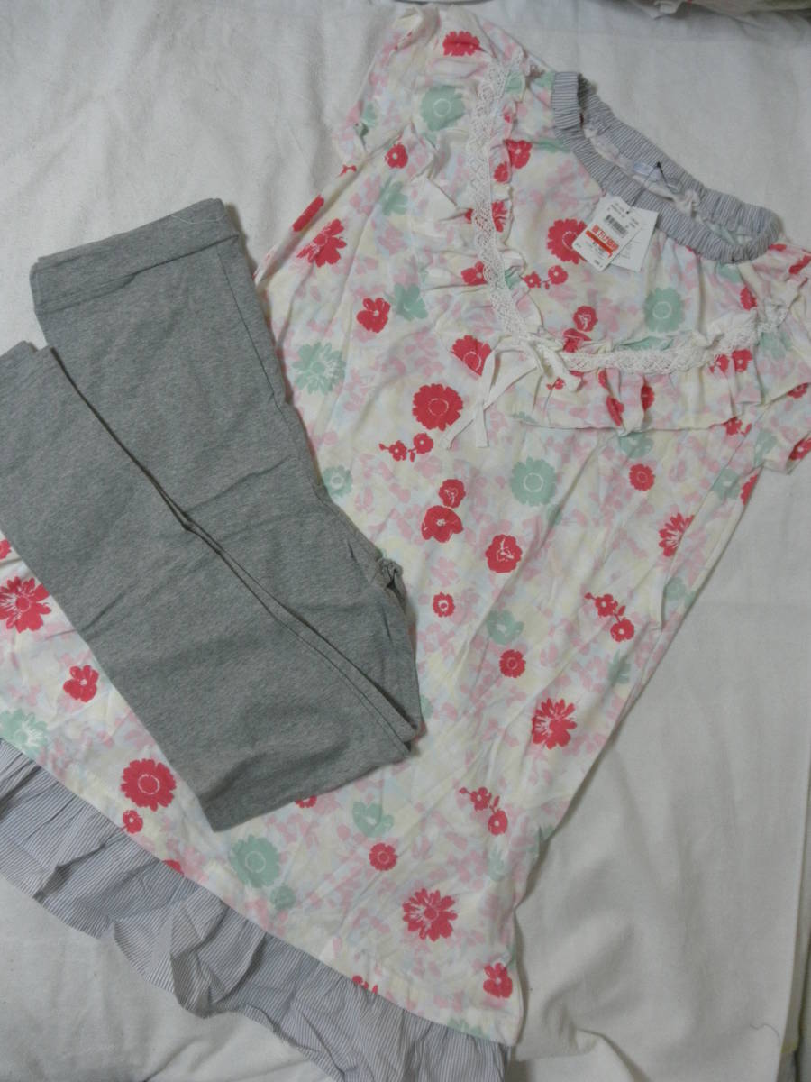  new goods short sleeves maternity M One-piece pyjamas top and bottom setup nursing . attaching for summer postpartum correspondence nursing clothes pink gray red floral print birth . fixtures 