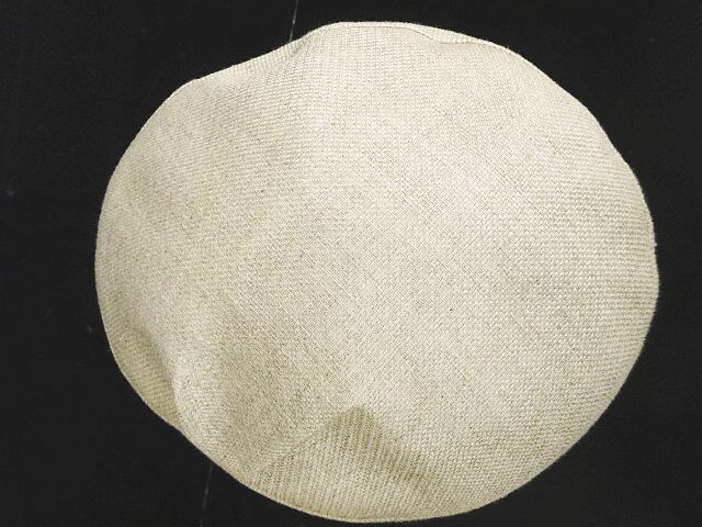 Mature maxim マキシン 麻 リネン 帽子 キャスケット 日本製 頭周り約58.5cm ◇07の画像6