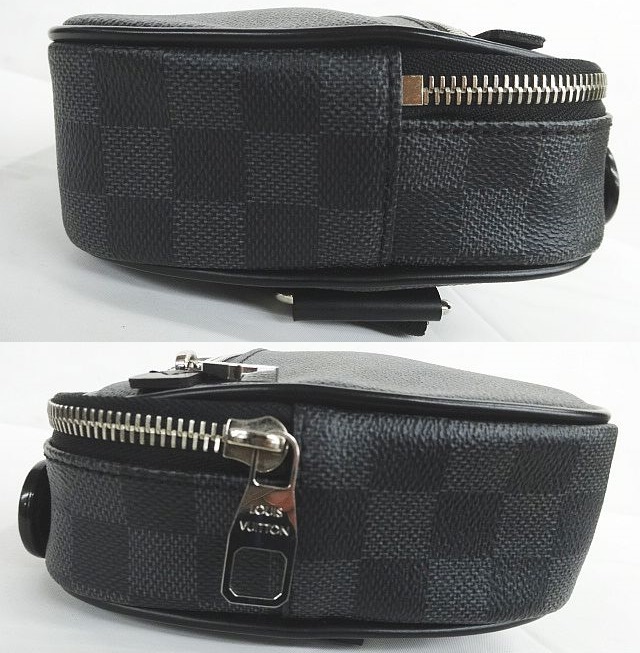 美品 LOUIS VUITTON ルイヴィトン N41289 ダミエ グラフィット アンブレール ボディバッグ ウエストポーチ ショルダー ★2680_画像3