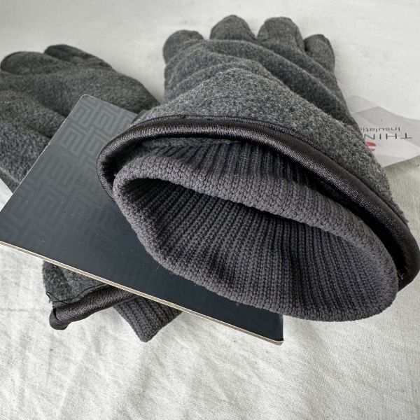  dead stock TEK GEAR fleece cotton inside glove 3Msinsa rate gray gloves plain ski snowboard winter Tec gear deadstock