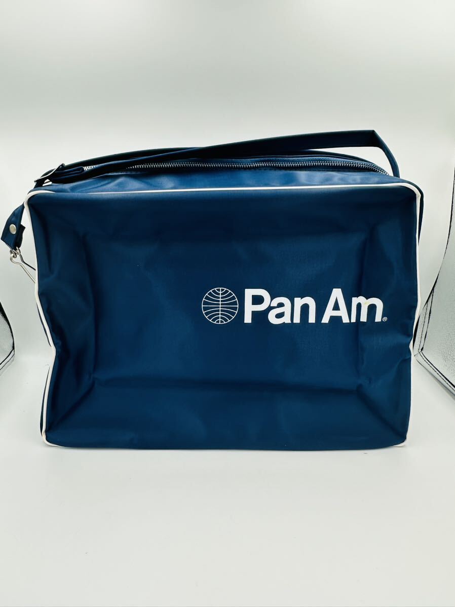 当時物 PAN AM パンナム カバン ショルダーバッグ レトロ 航空関連 アメリカン航空 コレクション カバン 鞄 昭和レトロ ビンテージ の画像2