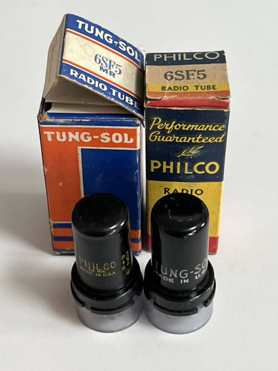 6SF5 2本 PHILCO TUNG-SOL 試験済み 真空管_画像2