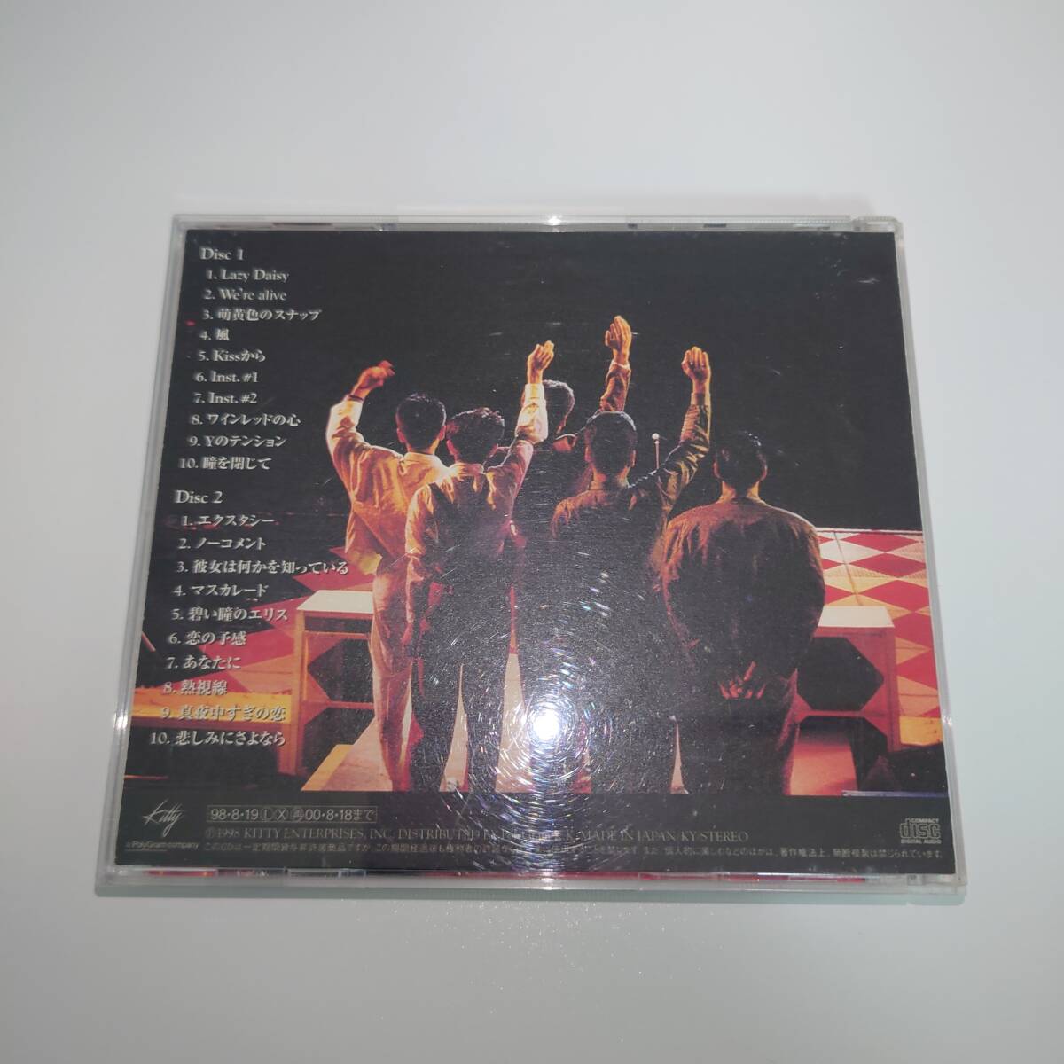 CD/横浜スタジアムライヴ～ONE NIGHT THEATER 1985/安全地帯/ANZEN-CHITAI/2枚組/20曲/中古品/の画像2