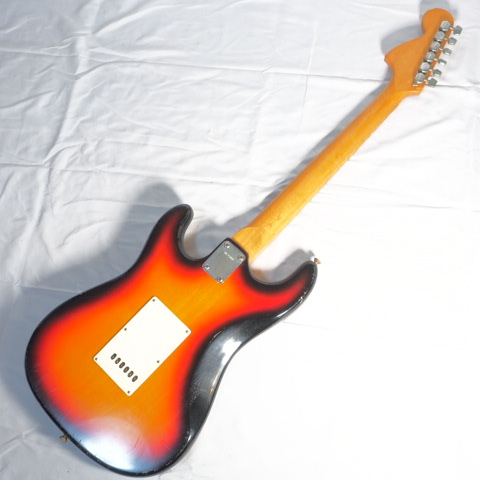 ストラトタイプ エレキギター ラージヘッド ブラウンバースト 日本製 楽器/160サイズの画像2