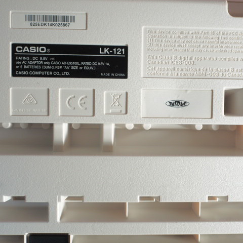 美品 CASIO LK-121 光ナビゲーション キーボード 61鍵盤 タッチレスポンス 電子ピアノ 楽器/160サイズの画像7