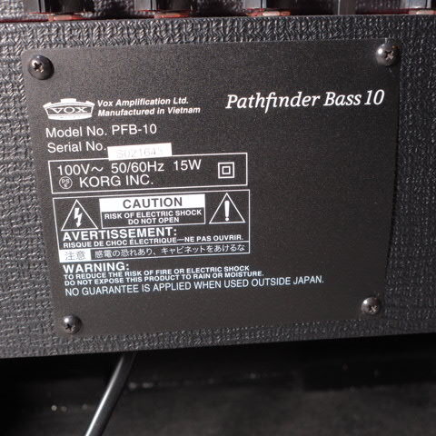 VOX Pathfinder Bass 10 основа для усилитель музыкальные инструменты /100 размер 