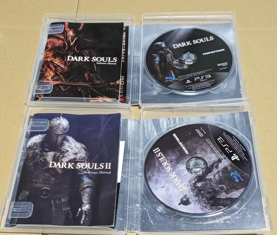 【送料無料】ダークソウル ダークソウルII ダークソウル2 PS3ソフト 2点セットまとめ売り DARK SOULS580送料込み