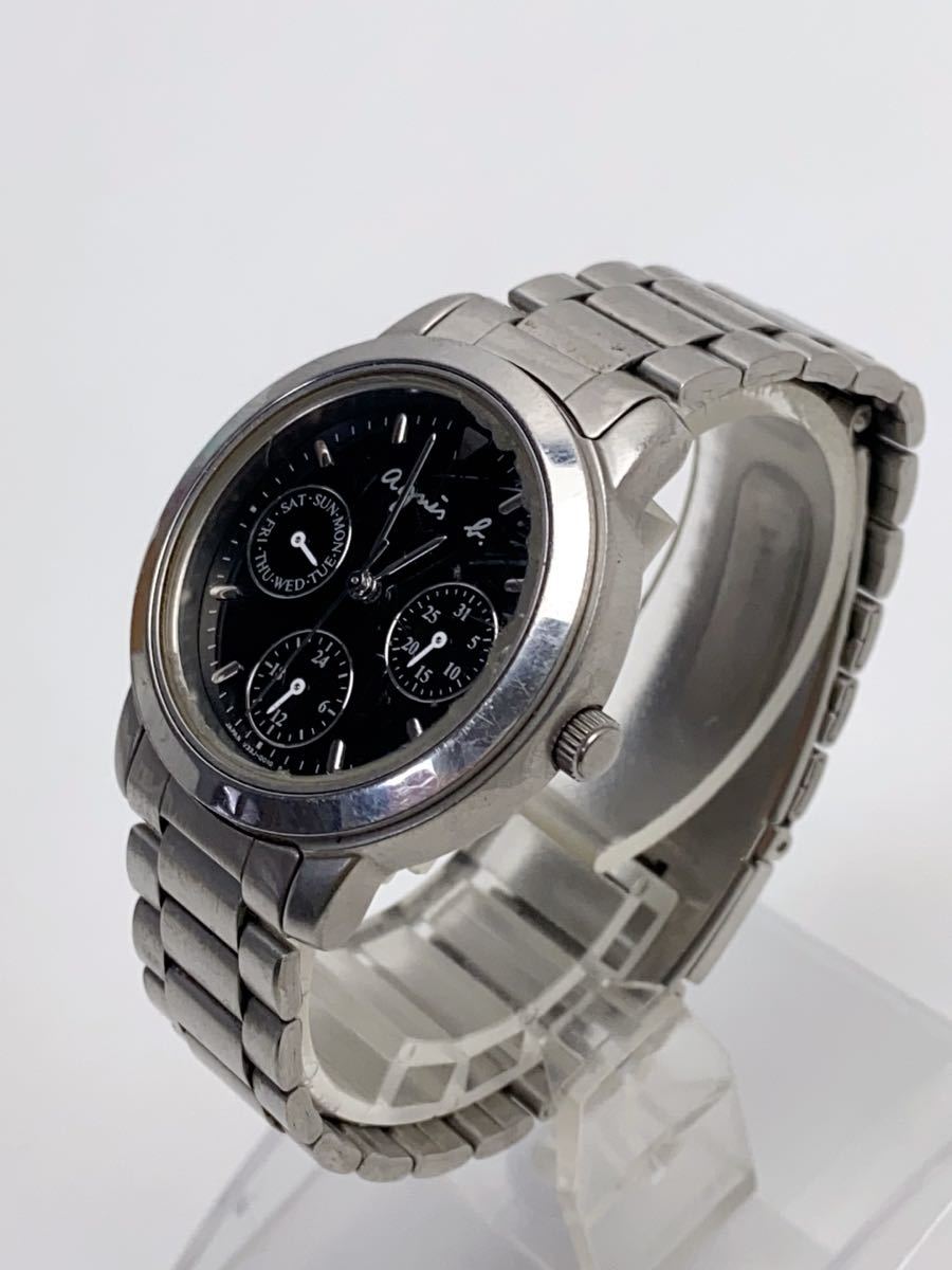 T949 agnis b. アニエスベー V33J-0010 クォーツ 腕時計の画像3