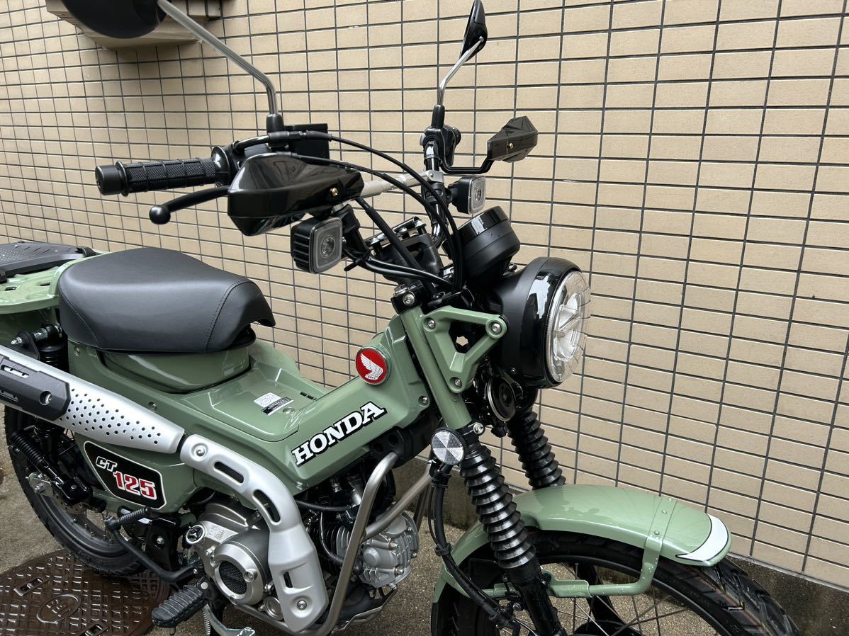 CT125 ハンターカブ ナックルガード ハンドルカバー 風除け ハンドガードの画像6