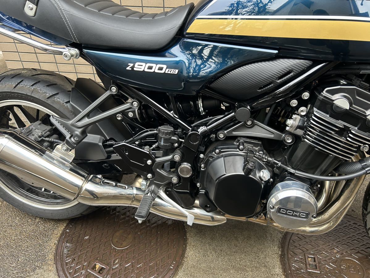 Z900RS ヒールガード ビールプレート ブラック アルミビレット ステップの画像4