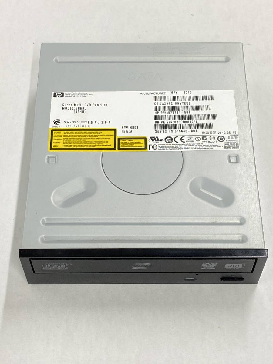 HP製 ５インチ　DVDマルチドライブ　GH60L 　インターフェースSATA_画像1