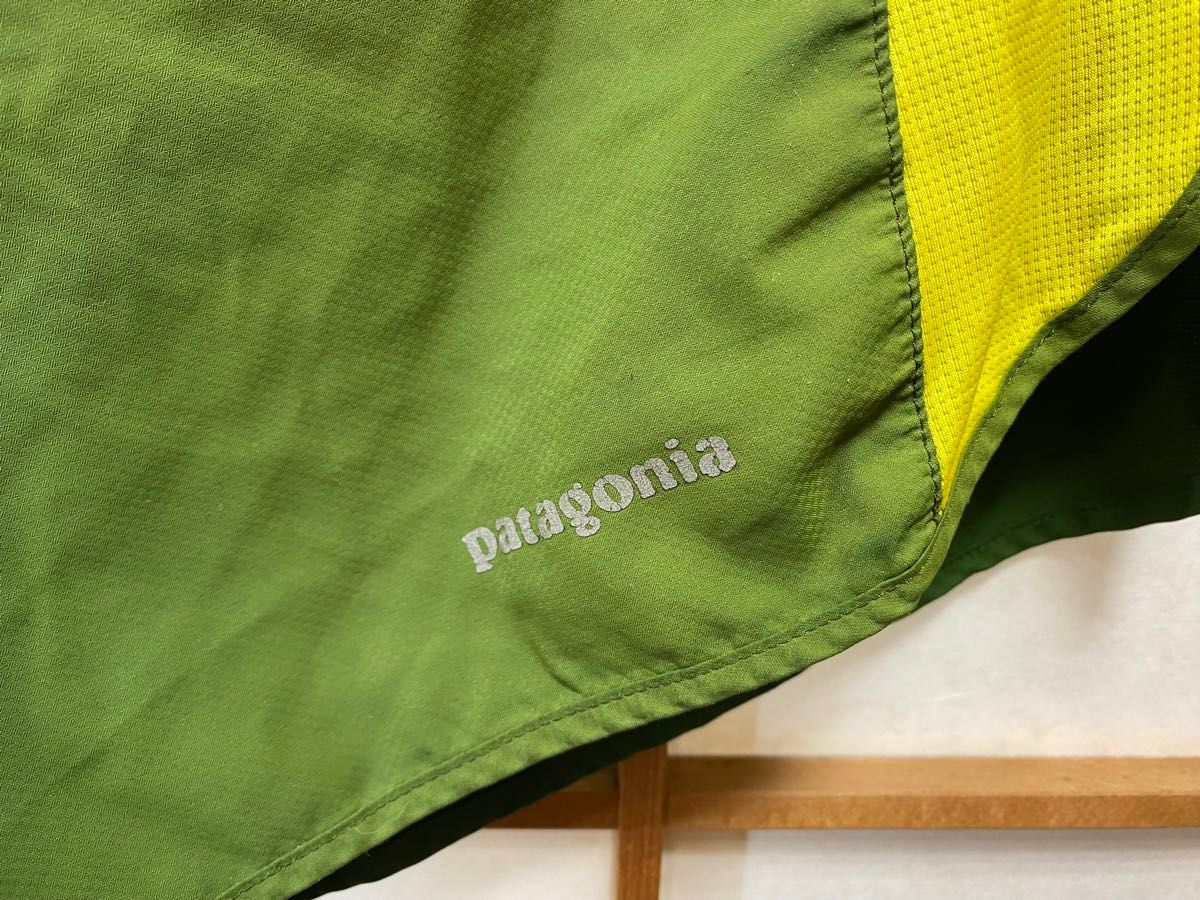 patagonia パタゴニア カーキ 黄緑  ショートパンツ ランニングパンツ