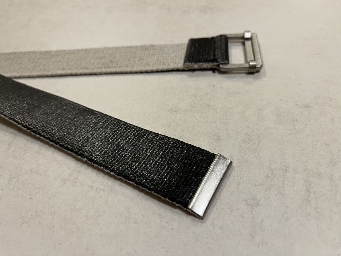 ◆美品 ATTACHMENT アタッチメント RY/LI COATING TAPE BELT ベルト / ブラック カズユキクマガイ_画像5