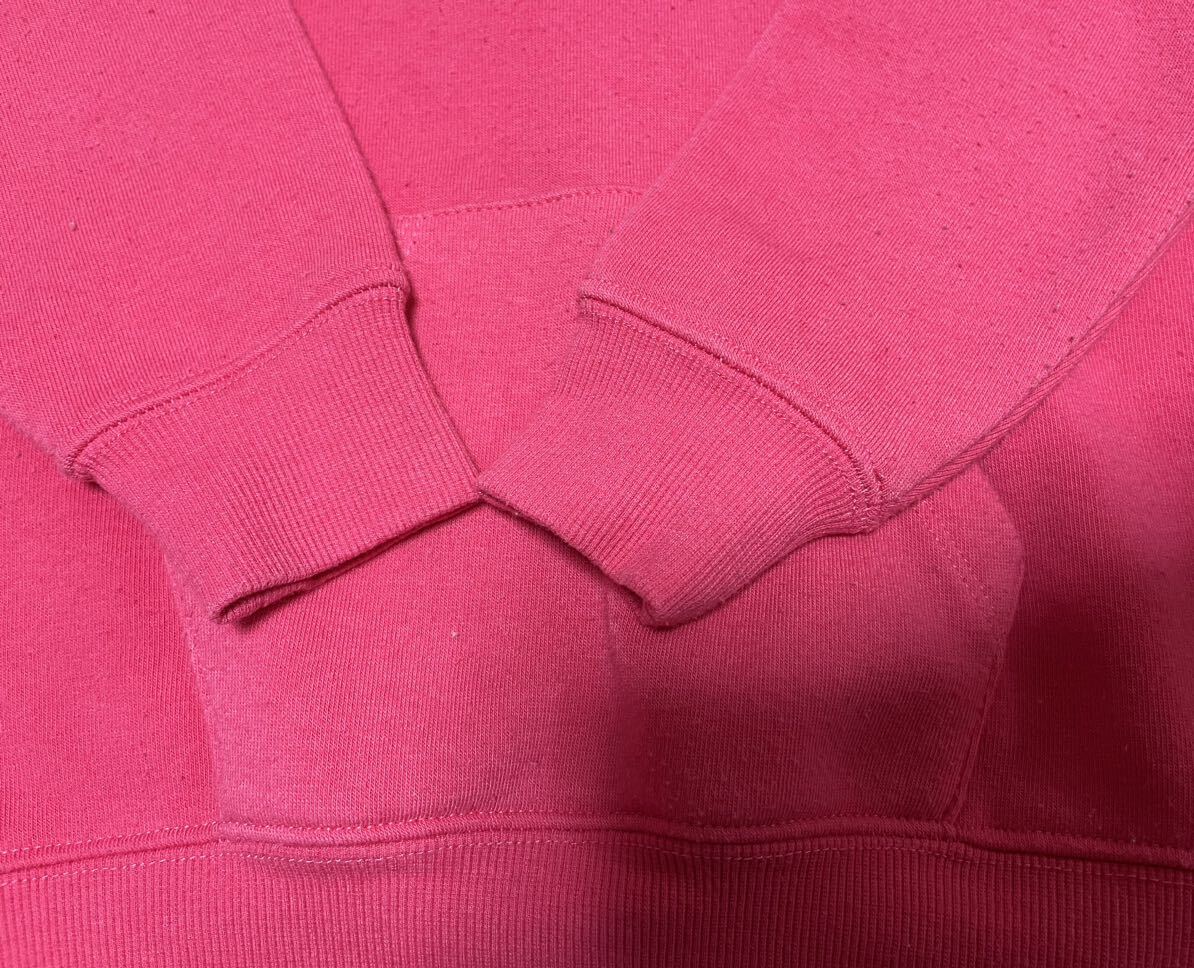 NEEDLE WORKS ドットプリントBIGパーカー 100cm ピンク 裏毛_画像9