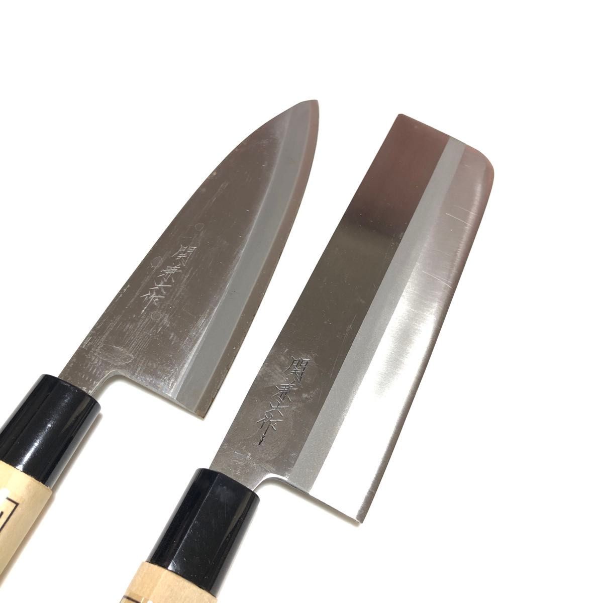 S10-17 関兼六作 和包丁セット 出刃包丁 菜切包丁 御料理包丁 S10-17 関兼六作 和包丁セット 出刃包丁 菜切包丁 御料理包丁