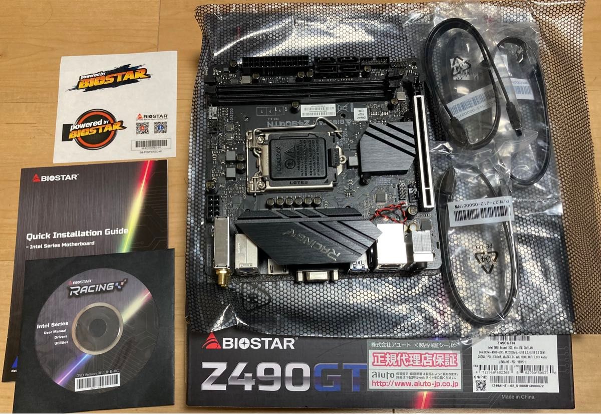 BIOSTAR Z490 MINI-ITXマザーボード　Z490GTN Intel 10,11世代