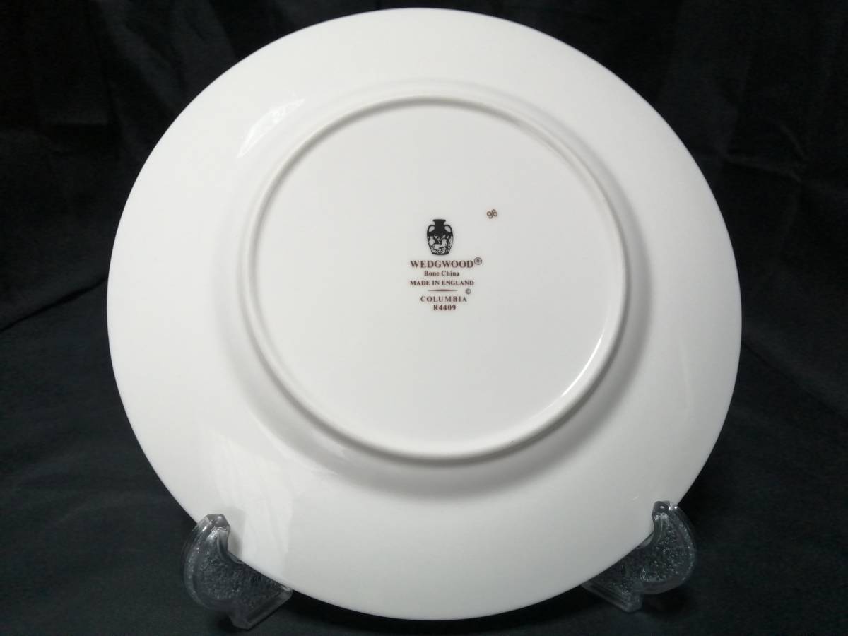 18CM 壺印 美品◇自宅保管 ウェッジウッド コロンビアセージグリーン ケーキプレート 旧刻印 WEDGWOOD