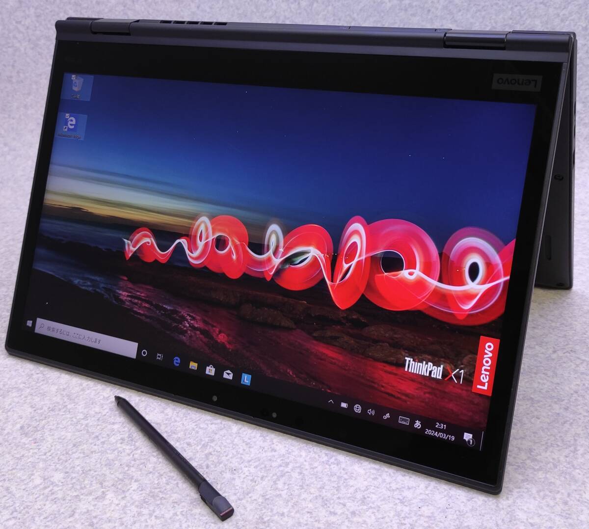 Lenovo Thinkpad X1 Yoga Win10 model:20LE_ペンは本体に収納されています
