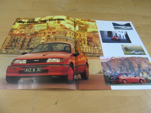  Isuzu V^87 year 2 month Gemini il m- car turbo ( model JT150) old car catalog * beautiful goods 