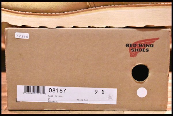 [9D с ящиком не использовался 15 год BIOTOP] Red Wing 8167 PLATFORM TYPE WHITE черновой наружный ботинки nonnative Fujii Takashi line redwing HOPESMORE