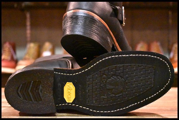 [8E beautiful goods white tag ]Chippewa Chippewa 27899 engineer black black 11 -inch height steel tu boots HOPESMORE