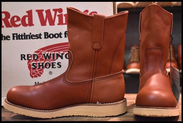 【8D 箱付 DEAD PT83 90年】レッドウィング 2276 スチール入り ペコス 赤茶 オロラセット プルオン ブーツ redwing pecos HOPESMORE_画像1