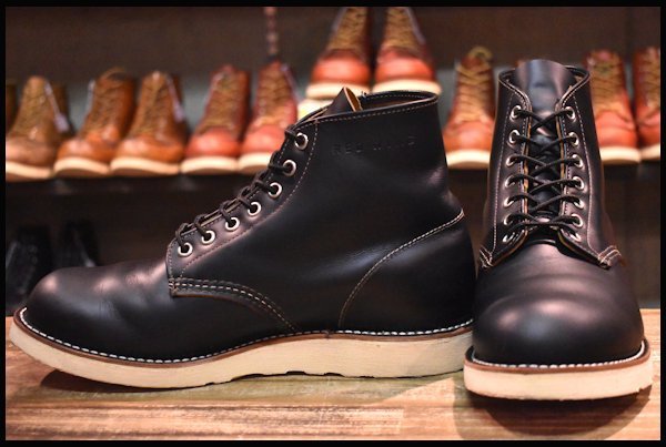 【8EE 良品 20年】レッドウィング 9870 アイリッシュセッター ブラック クローンダイク 黒 プレーントゥ ブーツ redwing HOPESMORE