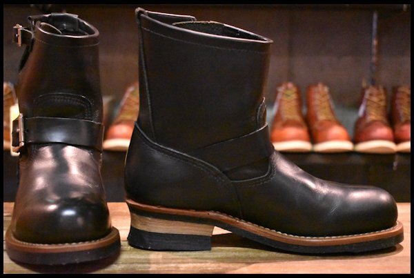 【7.5D 箱付 美品 11年】レッドウィング 2976 ショート エンジニア 黒 ブラッククローム スチールトゥ ブーツ redwing HOPESMORE_画像2