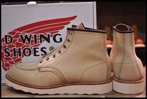 【7E 未使用 11年】レッドウィング 8173 スエード アイリッシュセッター ホーソーン ラフアウト モックトゥ ブーツ redwing HOPESMORE_画像4