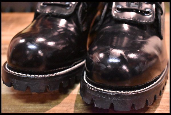 【9E 良品】Chippewa チペワ 27422 ファイアーマンブーツ Fireman Boots ブラック 黒 スチールトゥ レースアップ 編み上げ HOPESMORE_画像5