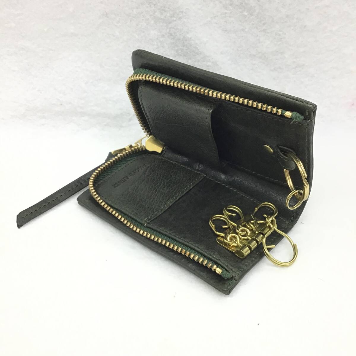  unused goods BAGGY PORT buggy port key case leather olive box attaching 
