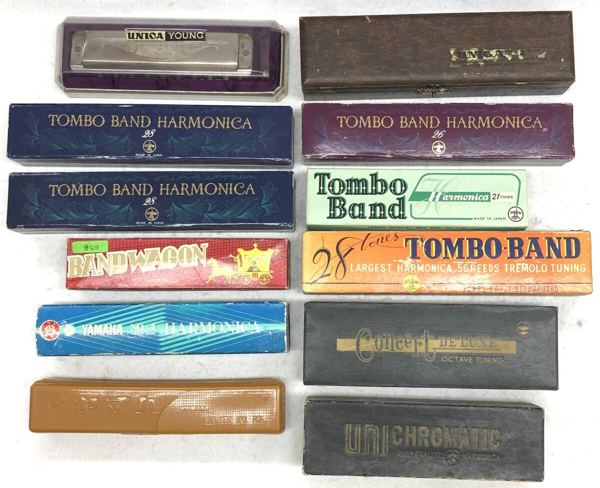 1 jpy start harmonica . summarize 19 point YAMAHA Yamaha TOMBO dragonfly UNICA Uni kaBANDWAGON band Wagon secondhand goods junk storage goods 