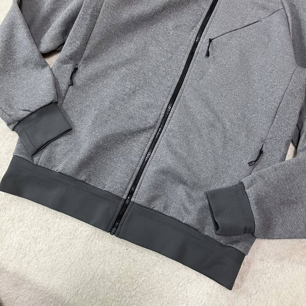 ●美品【Colombia】コロンビア ブラックレーベル ペッパーヒルフーディ/ジップアップパーカー/sizeL/Grey Heather/アウトドア/メンズ_画像5