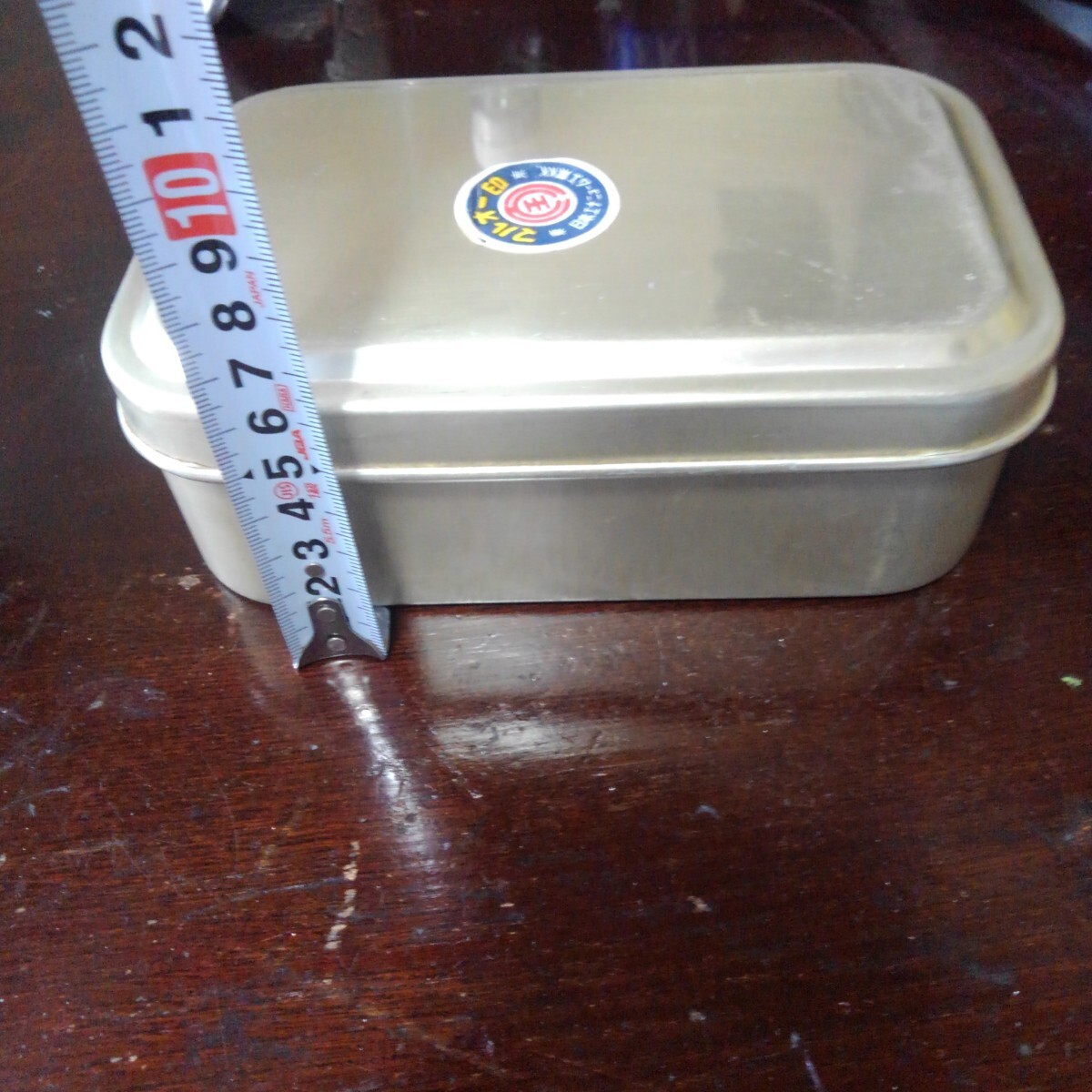 昭和レトロ 弁当箱 ドカベン 未使用だと思いますが保存状態の為キズ凹みあり 本体フタ おかず入れの三点 サイズ写真参照 の画像9