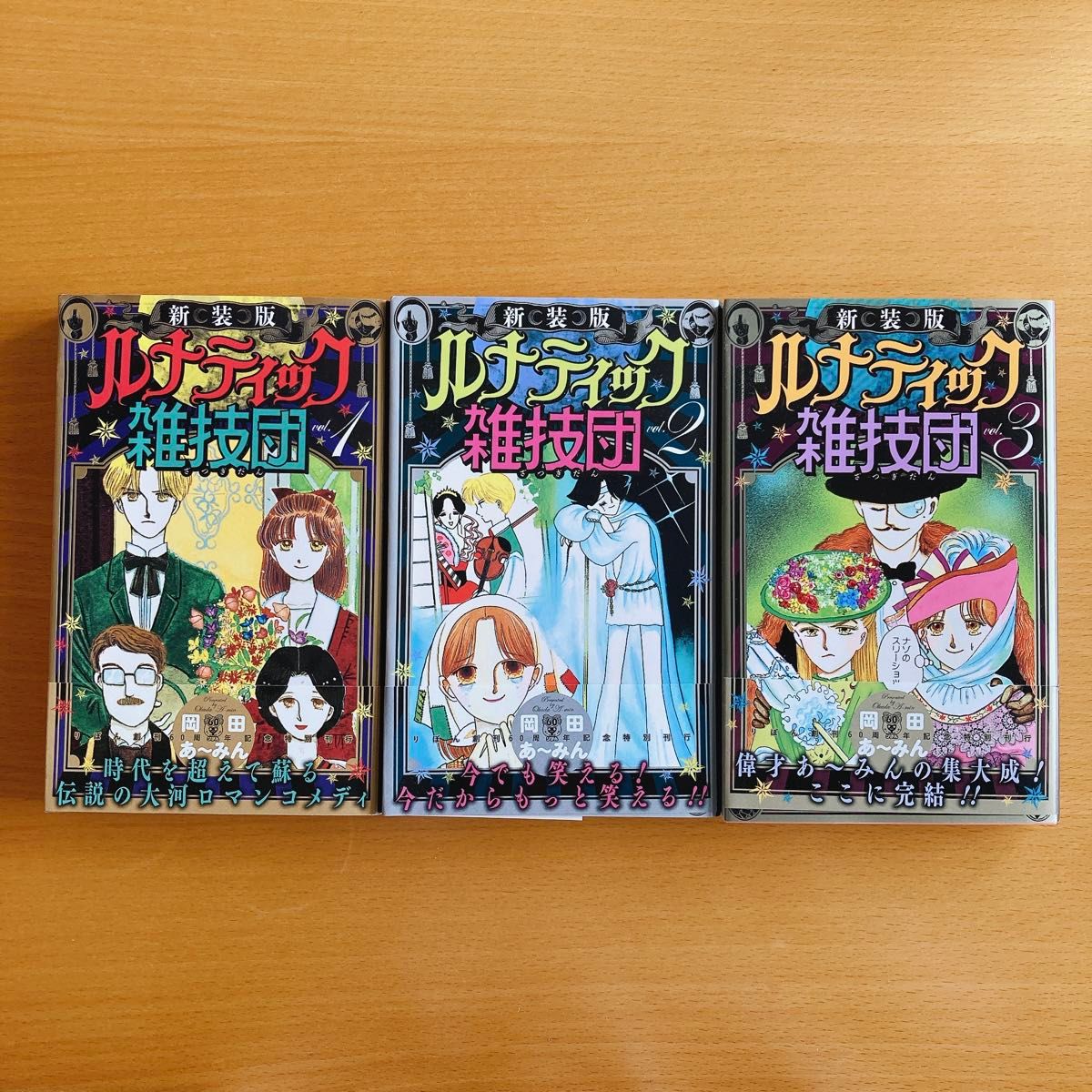 ルナティック雑技団 岡田あーみん 新装版 コミック 全3巻完結セット りぼん