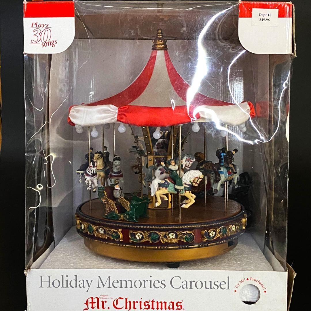 レア】ミスタークリスマス メリーゴーランド オルゴール レア】ミスタークリスマス メリーゴーランド オルゴール
