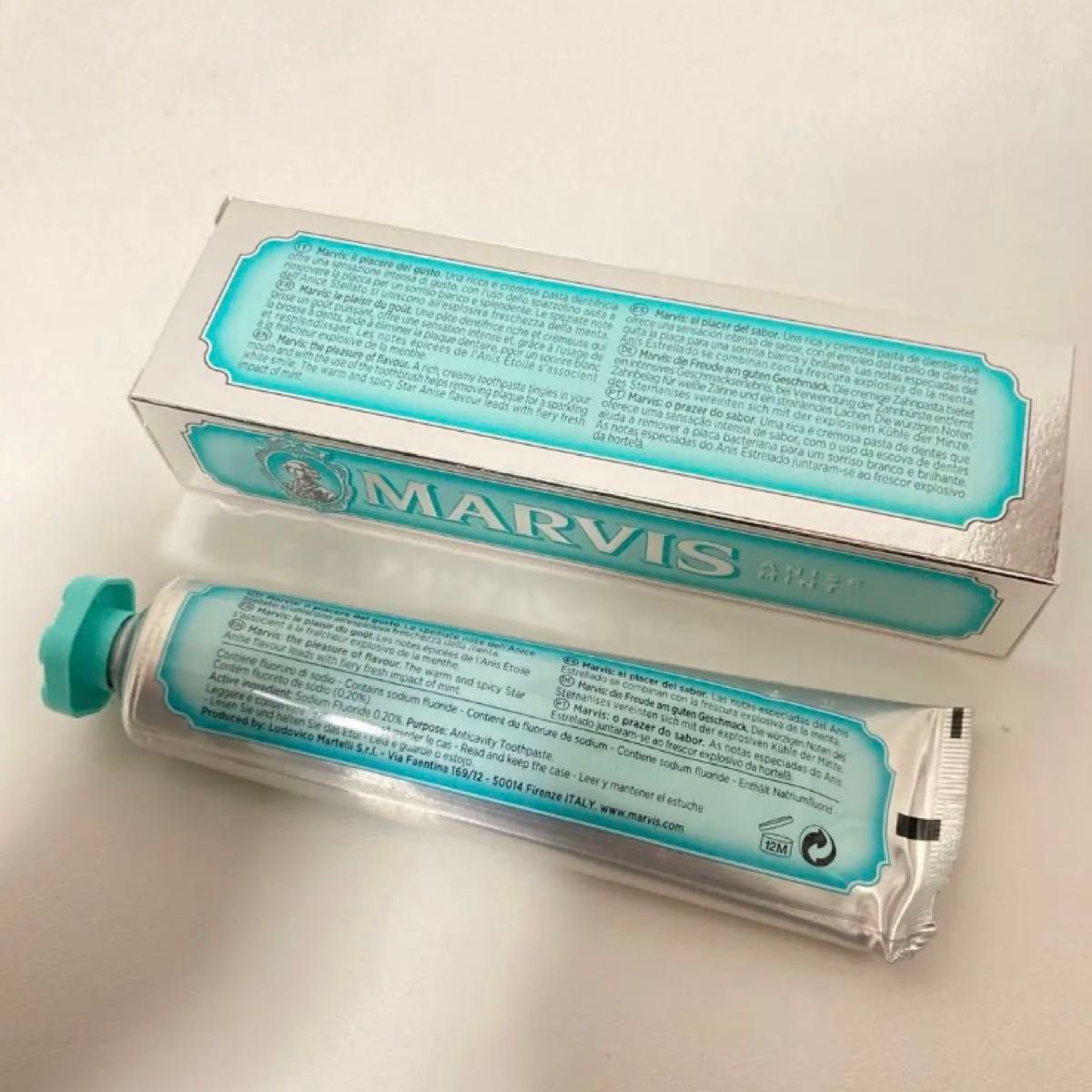 marvis☆マービス 【2本】歯磨き粉 ホワイトミント アニスミント　85ml