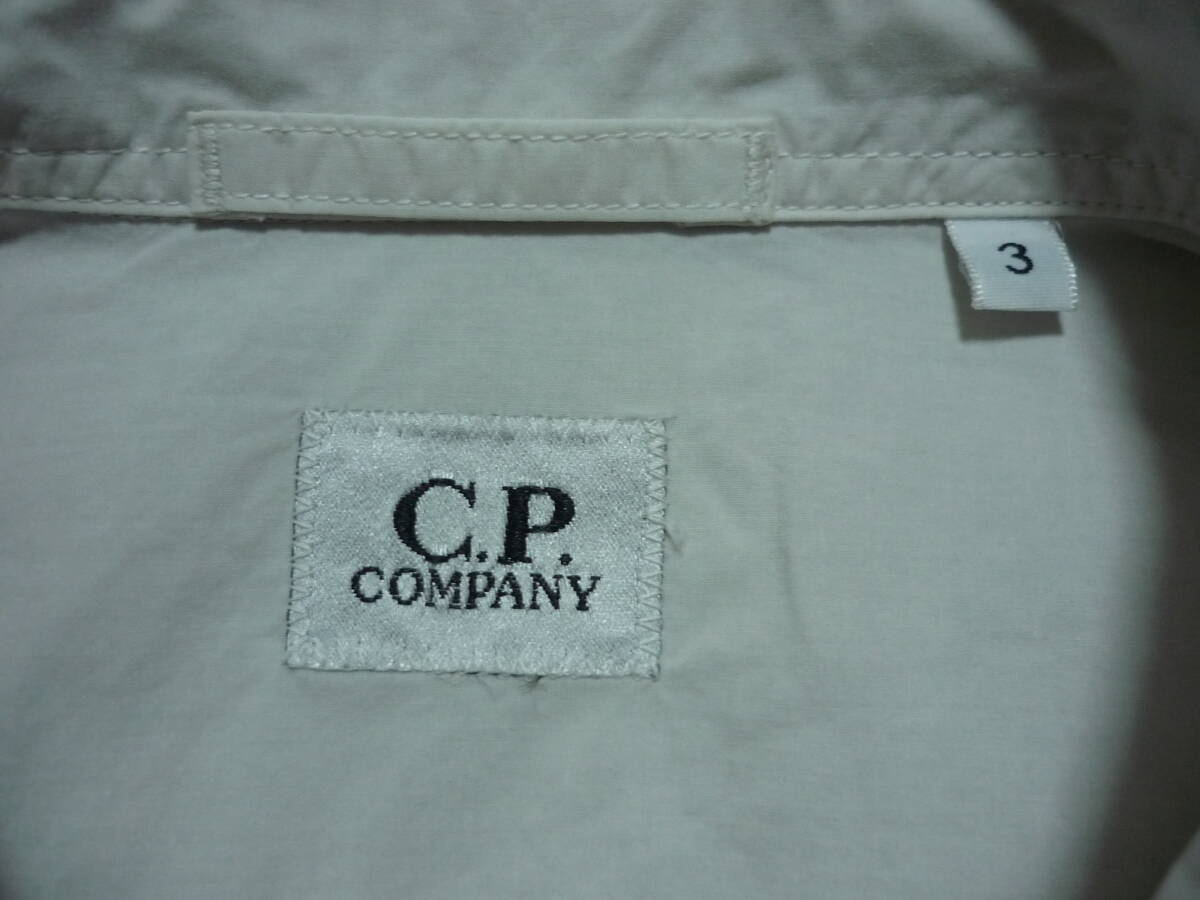 CP COMPANY CPカンパニー 半袖シャツ アイスグレー ルーマニア製 サイズ3の画像4