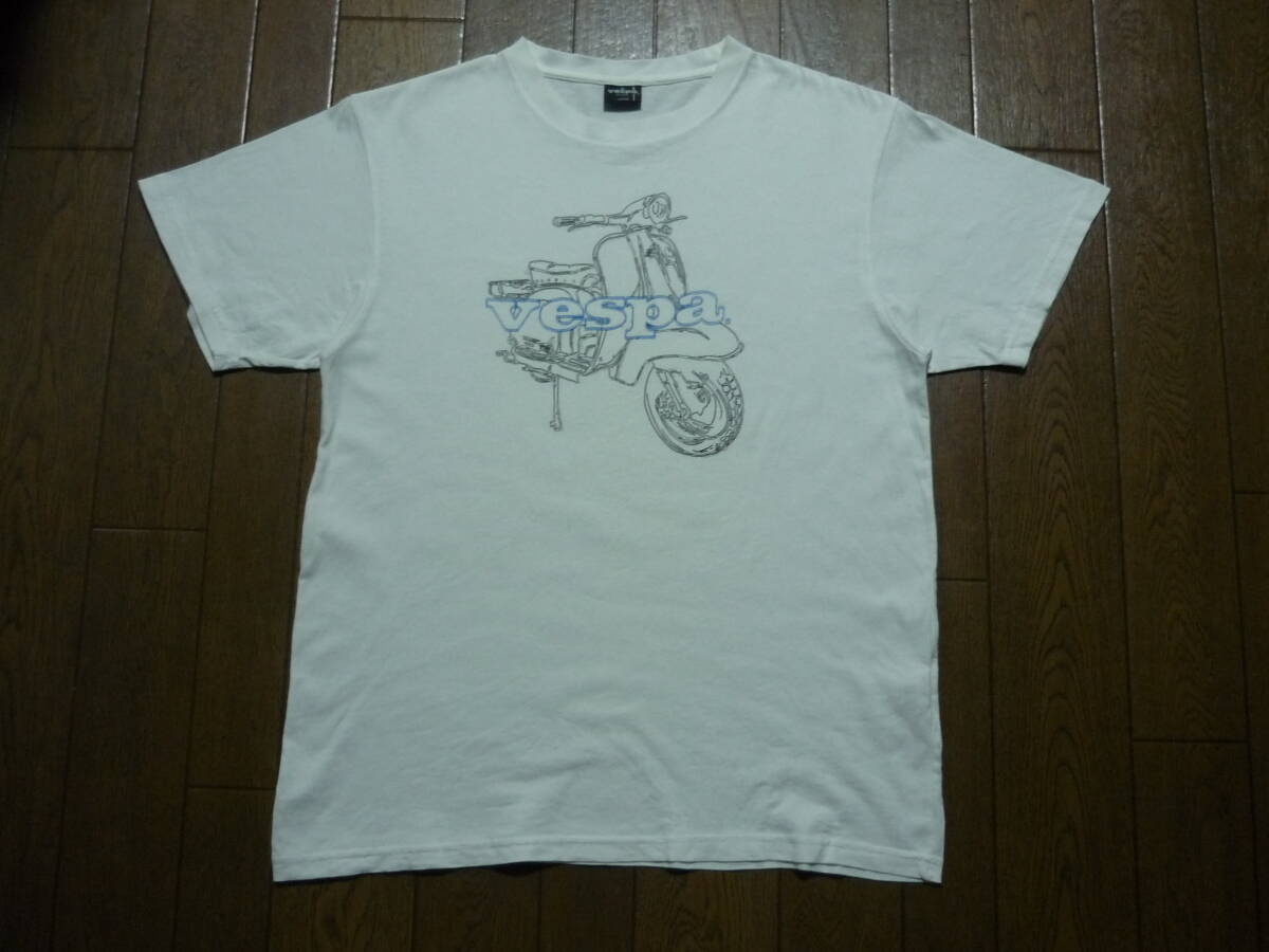 PIAGGIO VESPA　ベスパ　半袖　Tシャツ　オフィシャル　スクーター　ヴィンテージ　サイズL_画像1