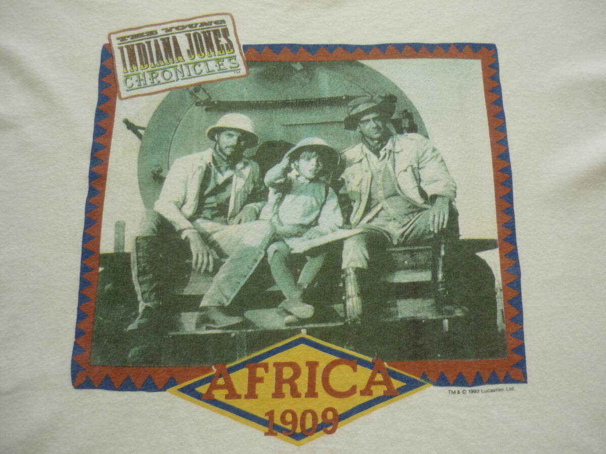 90s　USA製　ヴィンテージ　インディジョーンズ　INDIANA JONES　1992　半袖　Tシャツ　サイズM_画像3