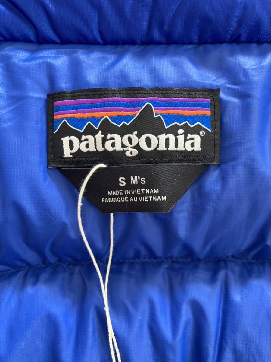 未使用 patagonia FitzRoy Down Hoody PGEB S パタゴニア フィッツロイ ダウン フーディー ジャケット 青 ブルー アウトドア キャンプ camp_画像9