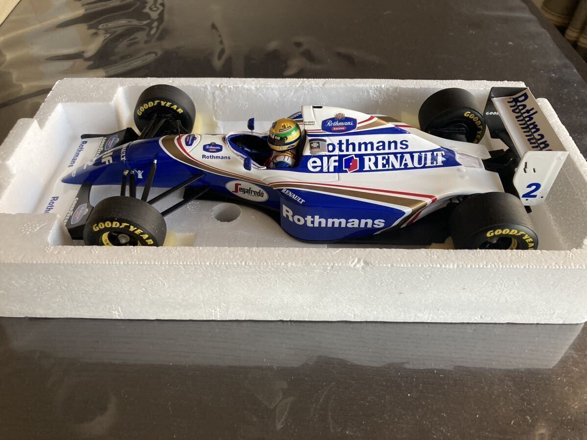 ミニチャンプス PMA 1/18 ウイリアムズ ルノー FW16 アイルトン　セナ　senna 1994サンマリノGP ラストレース ロスマンズ仕様 美品　希少