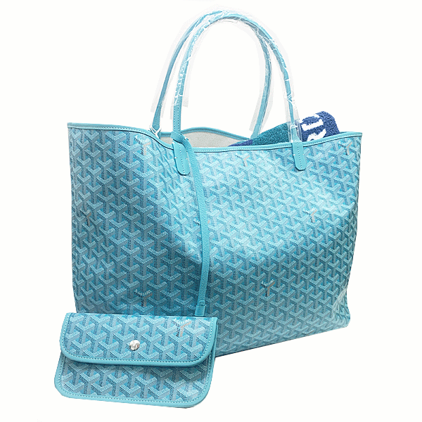 ≪新品≫ GOYARD ゴヤール 2024年限定 サンルイGM バリーズ ビーチタオル ブルーターコイズ トートバッグ ショルダーバッグ_画像4