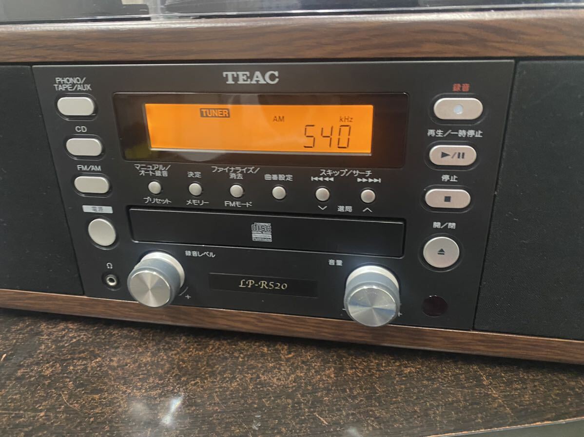 ティアック TEAC LP-R520 ターンテーブル/レコードプレーヤー 中古_画像2